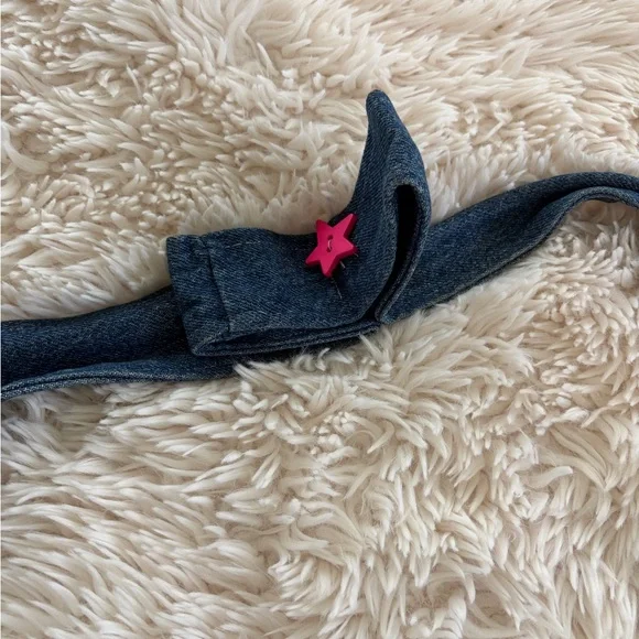 Denim Bubble Shoulder Bag - Blue - Picture 2 of 8